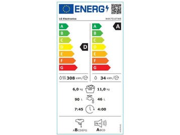 LG Series 7 AI Direct Drive W4X7016TWB - Wasdroger 11 kg -, Witgoed en Apparatuur, Verzenden, Zo goed als nieuw