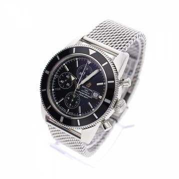 Breitling Superocean Heritage Chrono A13320; Automatisch..., Ophalen of Verzenden, Zo goed als nieuw, Leer, Overige merken