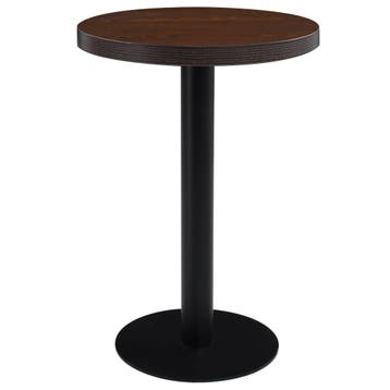 vidaXL Bistrotafel 60 cm MDF donkerbruin, Huis en Inrichting, Tafels | Eettafels, Verzenden, Nieuw