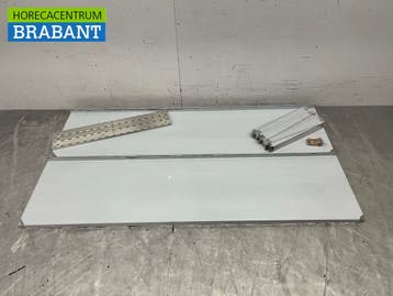 RVS Dubbel wandschap schap 160 x 40 cm Horeca, Ophalen of Verzenden, Nieuw in verpakking