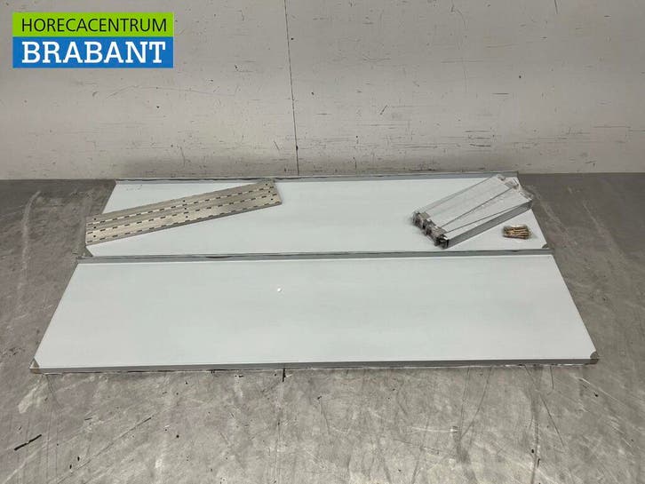 RVS Dubbel wandschap schap 160 x 40 cm Horeca, Zakelijke goederen, Horeca | Keukenapparatuur, Nieuw in verpakking, Ophalen of Verzenden