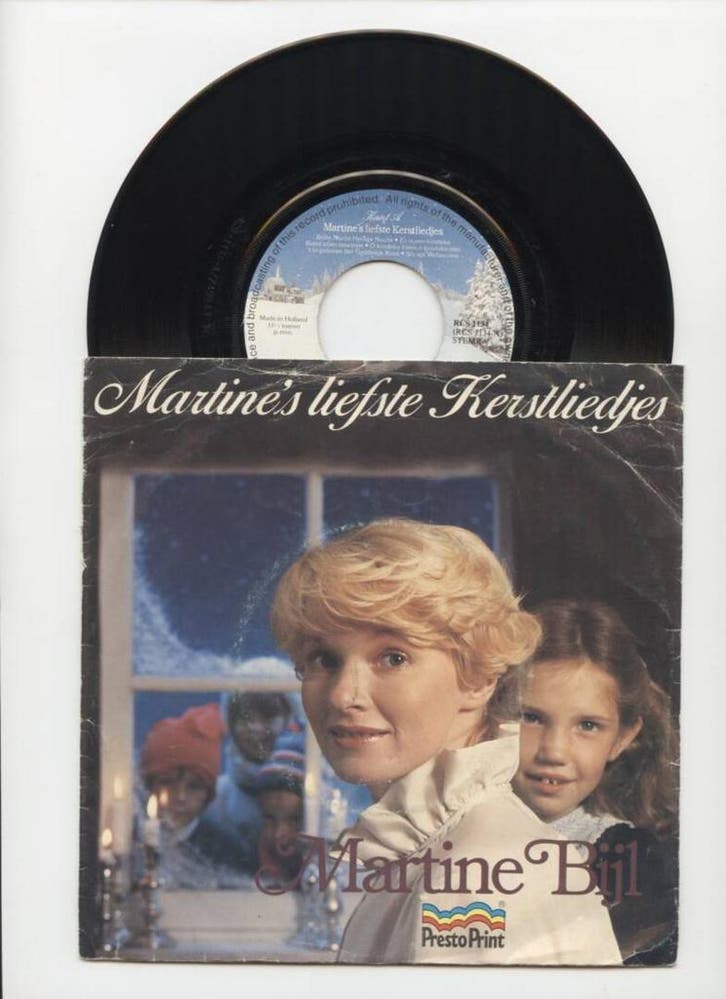 Martine Bijl – Martines Liefste Kerstliedjes (EP) (1-7-Vin, Cd's en Dvd's, Vinyl Singles, Ophalen of Verzenden