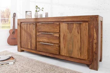 Massives Dressoir MAKASSAR 175cm Sheesham Kommode Palisander, Ophalen of Verzenden, Nieuw