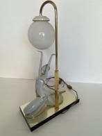 Carpié - Carpié - Lamp - porselein en glas - Bolvormige lamp, Antiek en Kunst