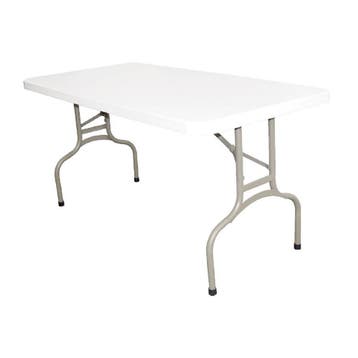 Bolero rechthoekige klaptafel wit 152cm, Verzenden, Nieuw in verpakking