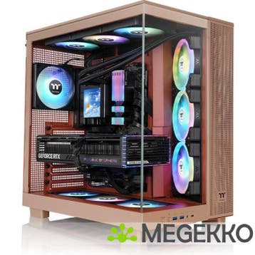 Thermaltake View 380 XL TG ARGB Midi Tower Zand, Verzenden, Nieuw