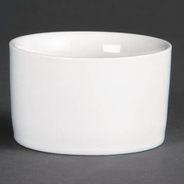 Porselein Witte Ronde Kom | 12 stuks, Verzenden