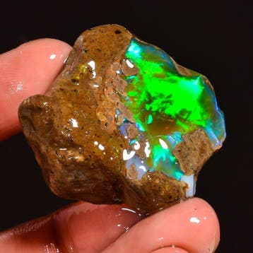 Opaal 14 g Natuurlijke Ethiopische Fire Welo Opaal Ruwe,