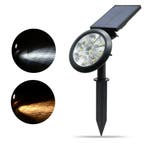 Solar spot Sunny Dual White tuinspot met grondspies, Kunststof, Verzenden, Minder dan 50 watt, Staande lamp