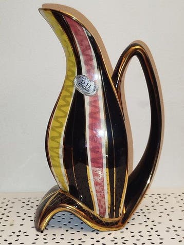 Hubert Bequet (1912-1985) - Verseuse/carafe émaillée Art