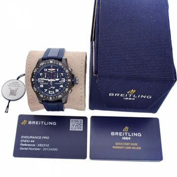 Breitling Endurance Pro Blue X82310; Chronograaf Heren..., Overige merken, Overige materialen, Kunststof, Ophalen of Verzenden