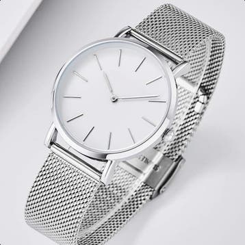 Tyme Ibiza Dames Horloge - 36mm Wit/Zilverkleurig- Horloges, Ophalen of Verzenden, Gebruikt