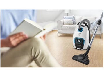 Bosch BGB75XSIL - Trommelstofzuiger - 5 l Stofzak - Wit, Witgoed en Apparatuur, Verzenden, Zo goed als nieuw