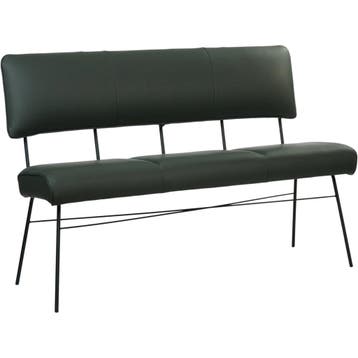 Leren eetkamerbank Solid - Toledo Verde (donkergroen) -, Huis en Inrichting, Ophalen of Verzenden, Nieuw, Overige kleuren, Leer