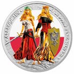 Germania. 5 Mark 2022 1 oz Germania & Polonia Flag Colorized, Postzegels en Munten, Munten | Europa | Niet-Euromunten