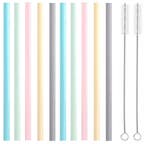 Fako Bijoux - Siliconen Rietjes Set Pastel - 10 Herbruikbare, Verzenden, Nieuw