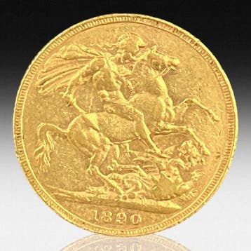 Verenigd Koninkrijk. 1 Sovereign - Victoria (2nd portrait)