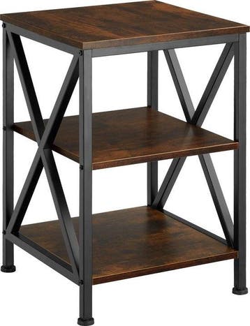 2dekans | tectake® - Bijzettafel Nottingham industrial dark, Ophalen of Verzenden, Zo goed als nieuw