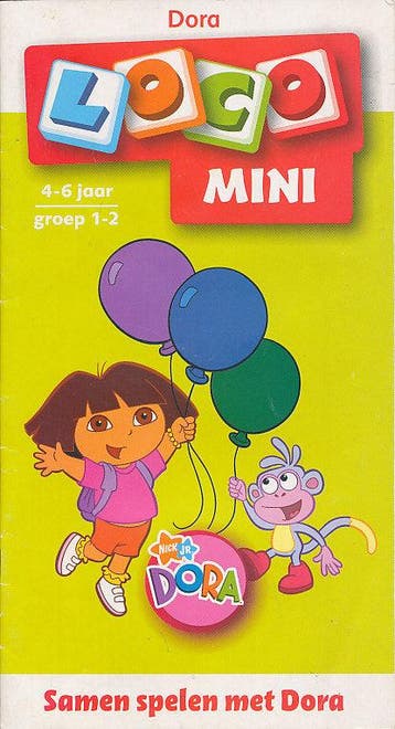 Mini Loco ontwikkelingsspelletjes met Dora (4-6 jaar), Verzenden, Nieuw
