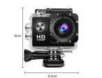 Full HD Action Camera 1080P – Waterdichte Sportcamera, Audio, Tv en Foto, Actiecamera's, Verzenden, Nieuw