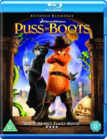 De Gelaarsde Kat (Puss in Boots) (Blu-ray), Cd's en Dvd's, Verzenden, Gebruikt