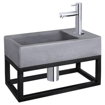 Fonteinset Differnz Force Beton en Handoekrek 40x22x9 cm, Ophalen of Verzenden, Nieuw, Overige typen