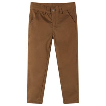 vidaXL Kinderbroek 116 cognackleurig, Verzenden, Nieuw