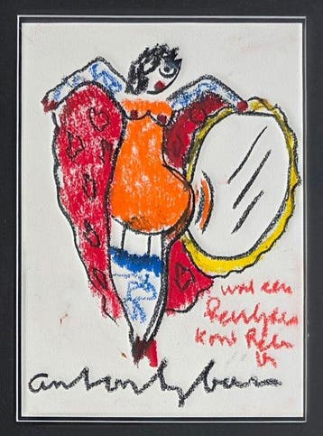 Anton Heyboer (1924-2005) - Can can danseres, Antiek en Kunst, Kunst | Schilderijen | Modern