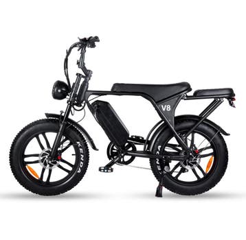 OUXI V8 Fatbike - V8 Max - V8 Dubbel Accu - Black - Zwart, Overige merken, Nieuw, Ophalen of Verzenden, 59 cm of meer