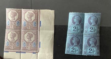 Groot-Brittannië 1883/1902 - Selectie Victoria met twee, Gestempeld