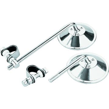 BikeMaster Universal Clamp On Mirror 8in Stem, Ophalen of Verzenden