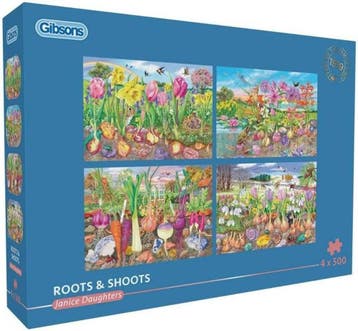 Roots & Shoots (4x500 stukjes) | Gibsons - Puzzels, Hobby en Vrije tijd, Denksport en Puzzels, Verzenden, Nieuw