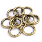O-ring met veersluiting - 10mm - Brons, Ophalen of Verzenden, Nieuw, Minder dan 50 mm, Overige typen