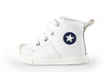 Jopper Hoge sneakers Jongens in maat 20 Wit, Verzenden, Schoenen, Zo goed als nieuw, Jongen of Meisje