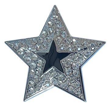 Fako Bijoux - Magneet Broche XL - Ster Kristal Zwart -, Verzenden, Nieuw