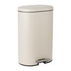 Pedaalemmer ovaal - beige - 30 liter, Verzenden, Nieuw