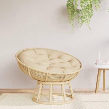 Vloerkussen rond Beige 100cm | Laatste Stuk!, Ophalen of Verzenden, Zo goed als nieuw