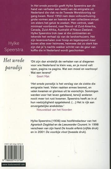 Het wrede paradijs 9789025413798 Hylke Speerstra, Verzenden, Gelezen, Hylke Speerstra
