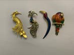 Themacollectie - Dierenbroches Vogels Vintage jaren 90