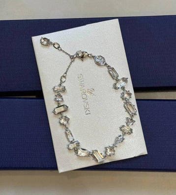 Swarovski - Synthetische edelsteen - Metaal - Armband, Antiek en Kunst