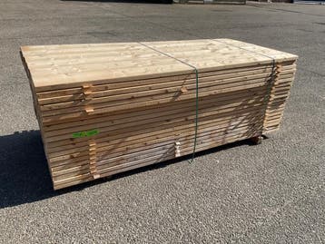 Veiling - 25x vuren plank geschaafd 240x18x3.8 cm, Doe-het-zelf en Verbouw, Nieuw