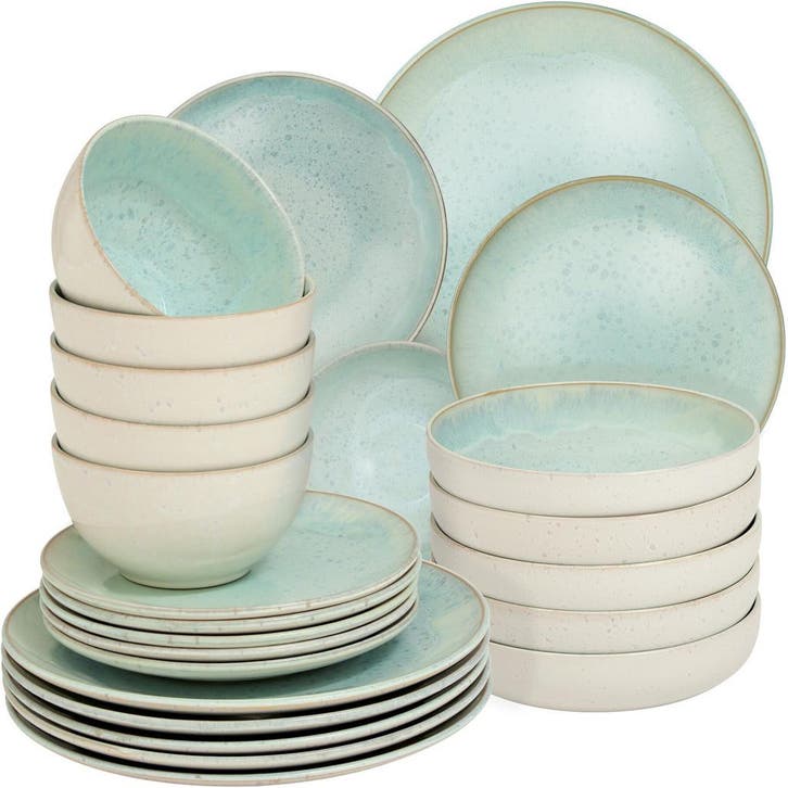 Serviesset Mare van aardewerk, voor 6 personen - 24 delig, M, Huis en Inrichting, Keuken | Servies, Verzenden