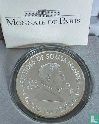 Frankrijk 1½ euro 2007 (PROOF) Aristides de Sousa Mendes, Verzenden, Goud, Overige waardes, Frankrijk