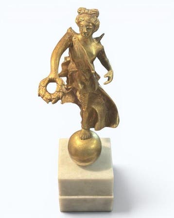 sculptuur, “La Venere” XIX sec. - 33 cm - Verguld brons, Antiek en Kunst