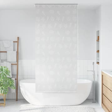 vidaXL Rolgordijn voor douche 100x240 cm zeester, Verzenden, Nieuw, Grijs