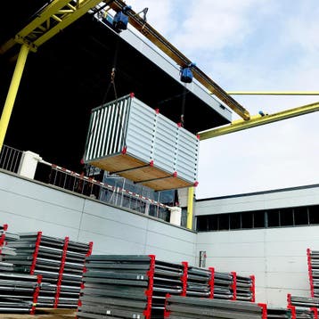 Materiaalcontainer zelfbouw open zijde 2m