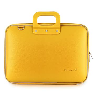 Bombata CLASSIC 15 / 16 inch Laptoptas Saffraan Geel, Verzenden, Nieuw