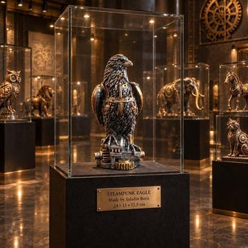 Saladin Buru - Beeld, ***STEAMPUNK EAGLE*** - 24 cm -