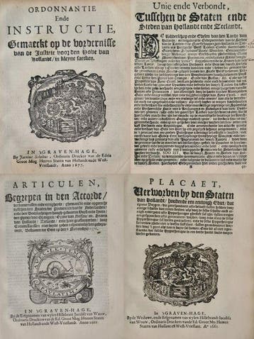 Anon. - Instructie justitie in kleine zaken + Unie tussen, Antiek en Kunst