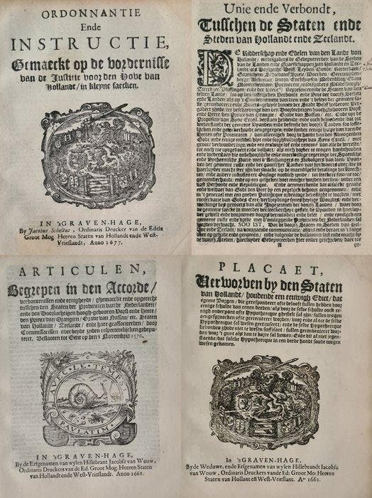 Anon. - Instructie justitie in kleine zaken + Unie tussen, Antiek en Kunst, Antiek | Boeken en Bijbels
